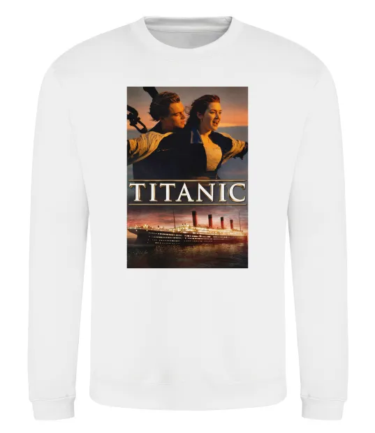 Свитшот Титанік Джек та Роза Белый фото