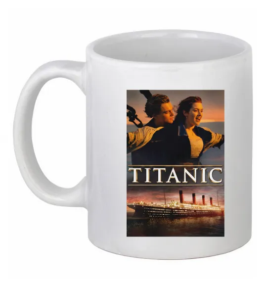 Чашка керамическая Титанік Джек та Роза Белый фото