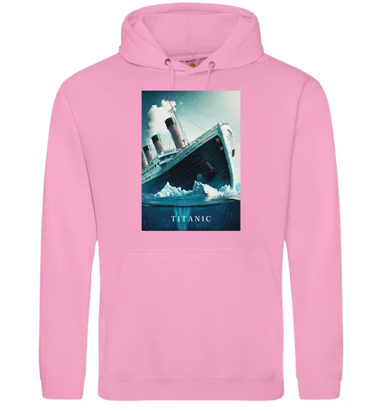 Чоловіча толстовка (худі) Titanic тоне Рожевий фото