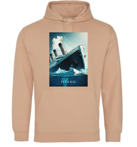 Женская толстовка (худи) Titanic тоне Песочный фото