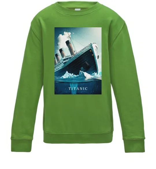 Детский Свитшот Titanic тоне Лаймовый фото