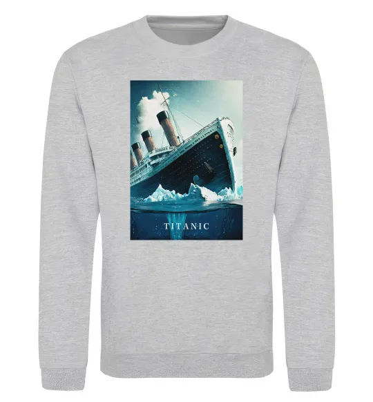 Свитшот Titanic тоне Серый меланж фото