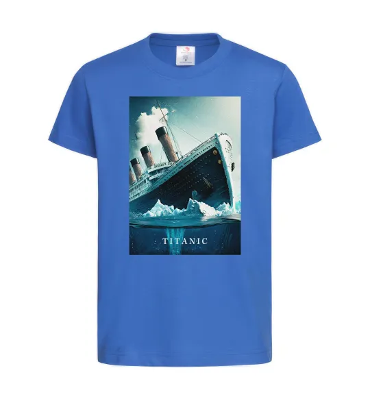Дитяча футболка Titanic тоне Яскраво-синій фото