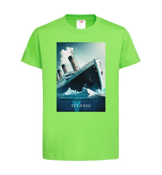 Дитяча футболка Titanic тоне Лаймовий фото