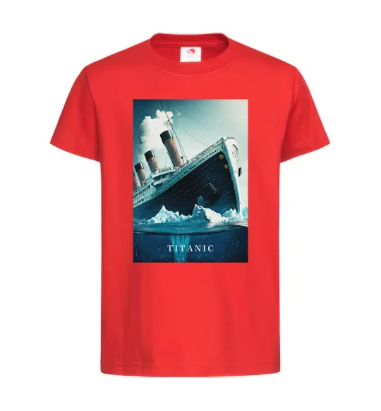 Дитяча футболка Titanic тоне Червоний фото
