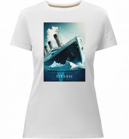 Женская премиум футболка Titanic тоне