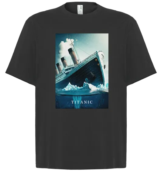 Футболка Оверсайз Titanic тоне Черный фото