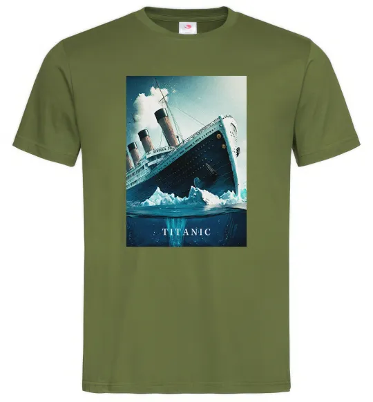 Мужская футболка Titanic тоне Оливковый фото