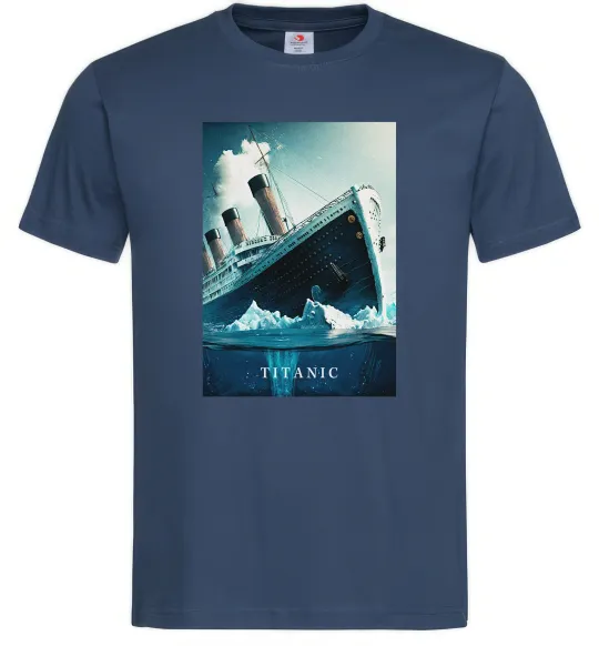 Мужская футболка Titanic тоне Темно-синий фото