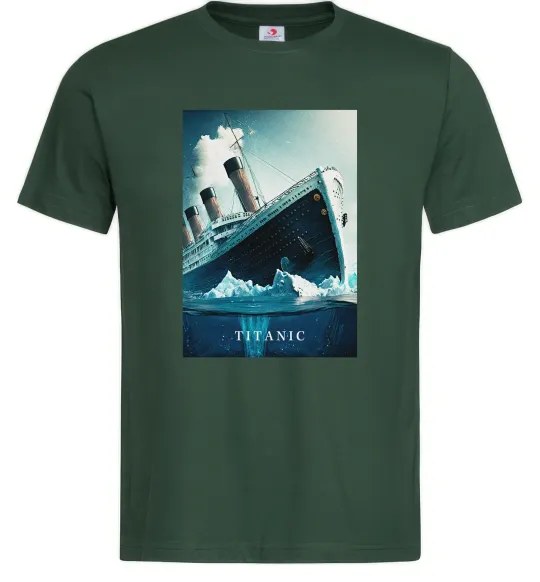 Мужская футболка Titanic тоне Темно-зеленый фото