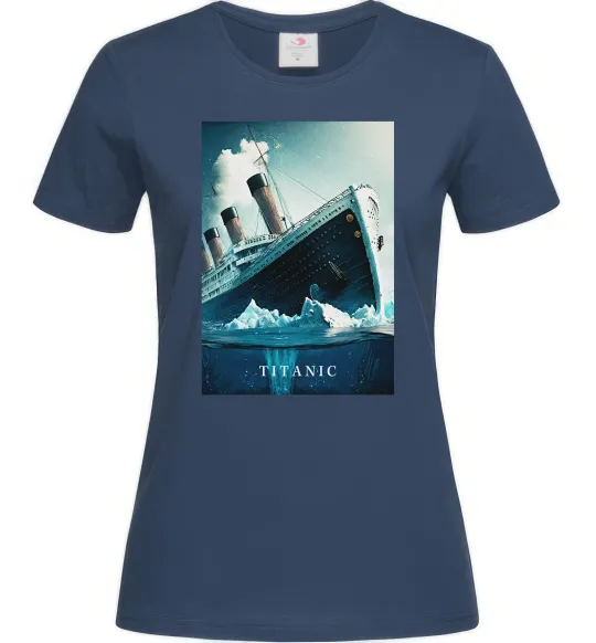 Жіноча футболка Titanic тоне Темно-синій фото