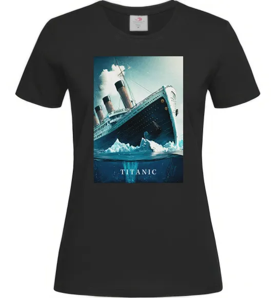 Жіноча футболка Titanic тоне Чорний фото
