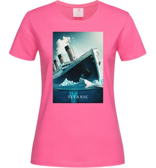 Жіноча футболка Titanic тоне Яскраво-рожевий фото
