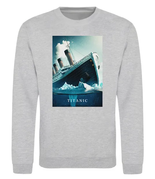 Свитшот Titanic тоне Серый меланж фото