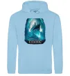 Чоловіча толстовка (худі) Титанік постер Блакитний фото
