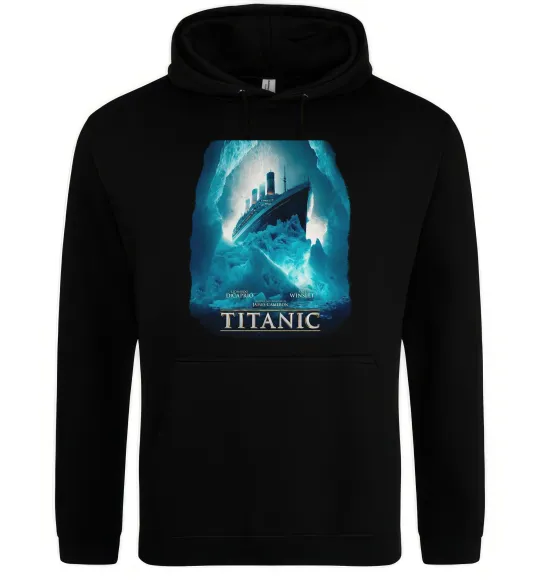Женская толстовка (худи) Титанік постер Черный фото