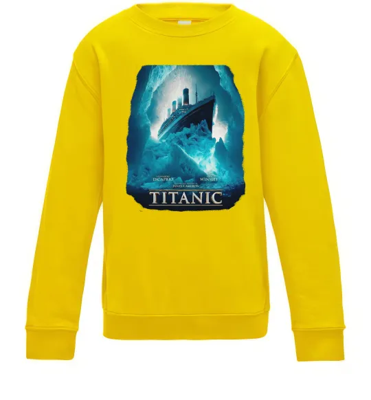 Детский Свитшот Титанік постер Солнечно желтый фото