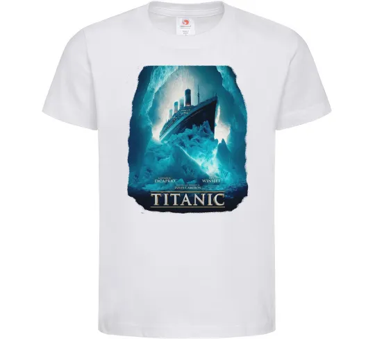 Детская футболка Титанік постер Белый фото