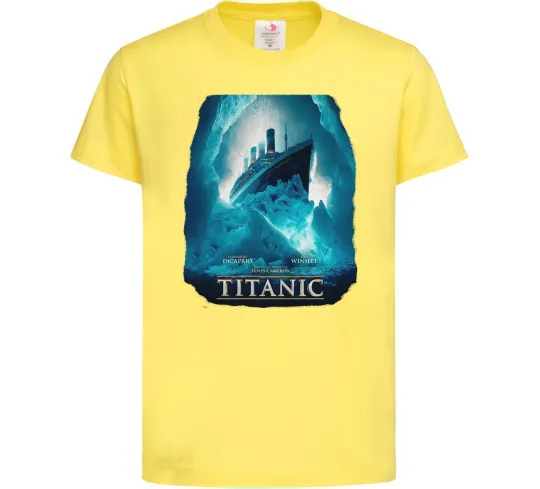 Детская футболка Титанік постер Лимонный фото