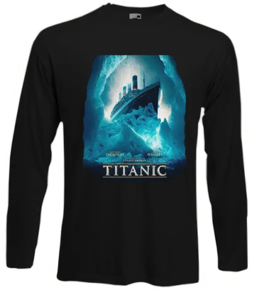 Лонгслив Титанік постер Черный фото