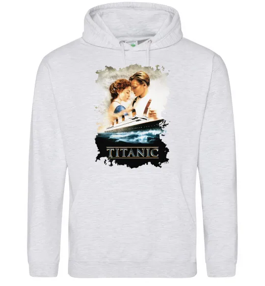 Женская толстовка (худи) Титанік Серый меланж фото