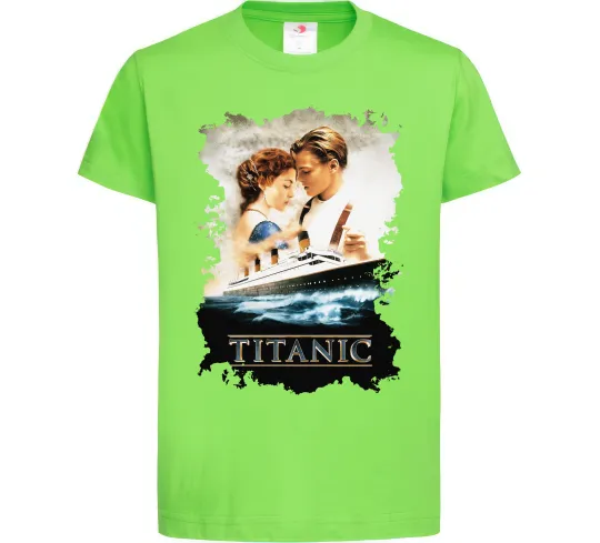 Детская футболка Титанік Лаймовый фото