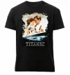 Мужская премиум футболка Титанік Черный фото