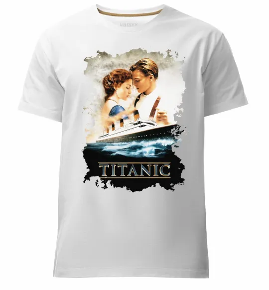 Мужская премиум футболка Титанік Белый фото