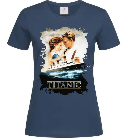 Жіноча футболка Титанік Темно-синій фото