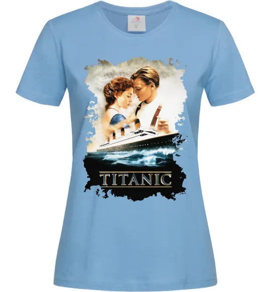 Жіноча футболка Титанік Блакитний фото