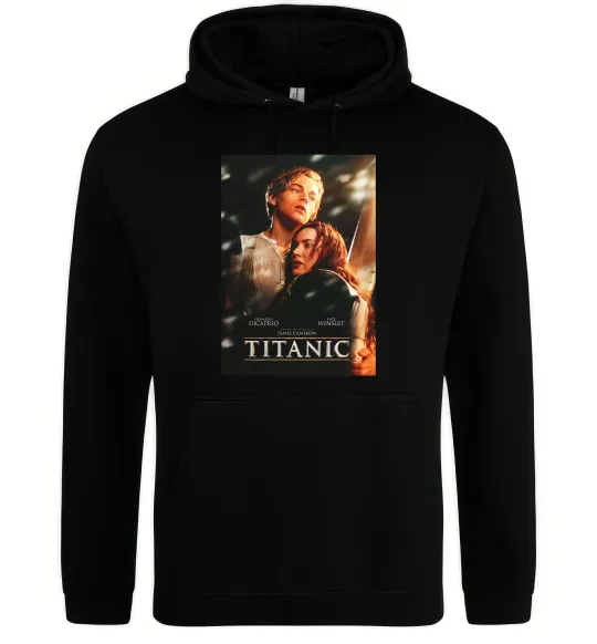 Женская толстовка (худи) Titanic Jack and Rose Черный фото