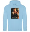 Жіноча толстовка (худі) Titanic Jack and Rose Блакитний фото