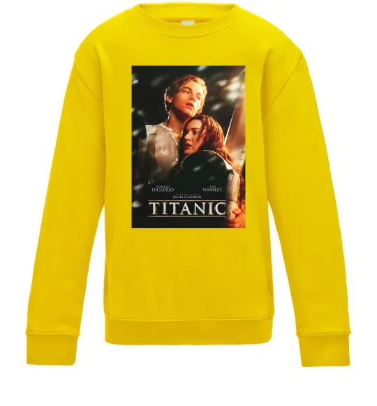 Детский Свитшот Titanic Jack and Rose Солнечно желтый фото