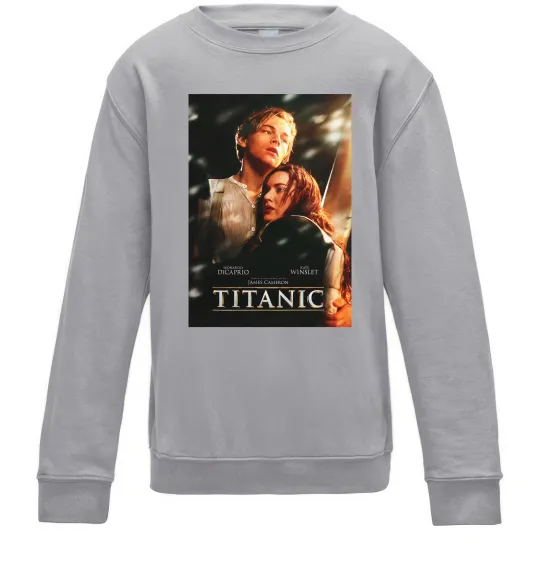 Детский Свитшот Titanic Jack and Rose Серый меланж фото