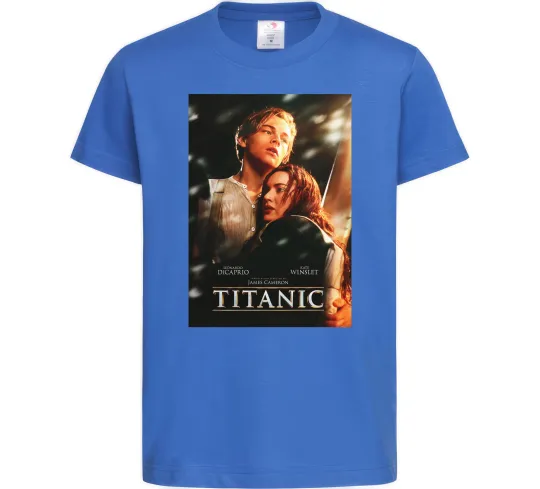 Детская футболка Titanic Jack and Rose Ярко-синий фото