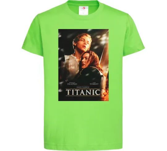 Детская футболка Titanic Jack and Rose Лаймовый фото