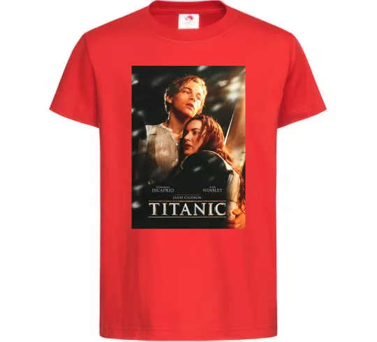 Детская футболка Titanic Jack and Rose Красный фото