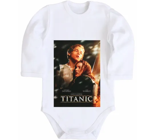 Дитячий бодік Titanic Jack and Rose Білий фото