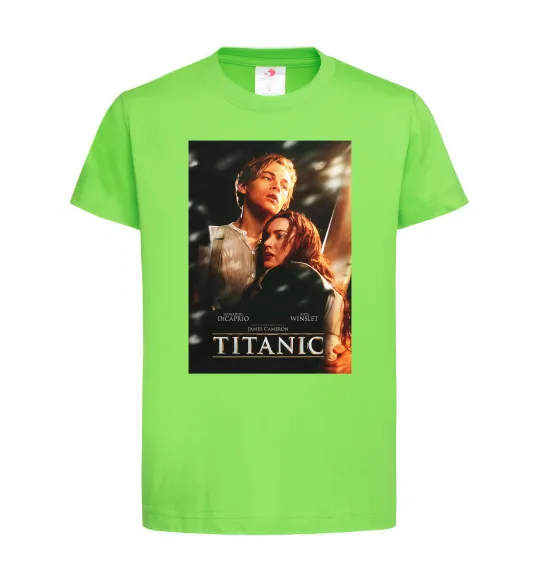 Детская футболка Titanic Jack and Rose Лаймовый фото