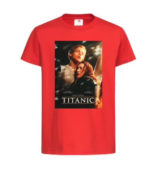 Детская футболка Titanic Jack and Rose Красный фото