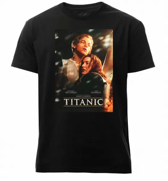 Мужская премиум футболка Titanic Jack and Rose Черный фото