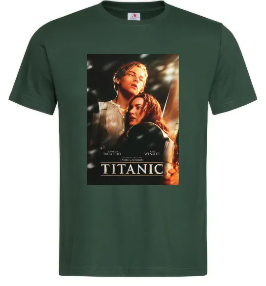 Мужская футболка Titanic Jack and Rose Темно-зеленый фото