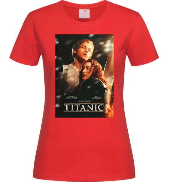Жіноча футболка Titanic Jack and Rose Червоний фото