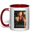 Чашка с цветной ручкой Titanic Jack and Rose Красный Чашка с цветной ручкой Titanic Jack and Rose Красный фото