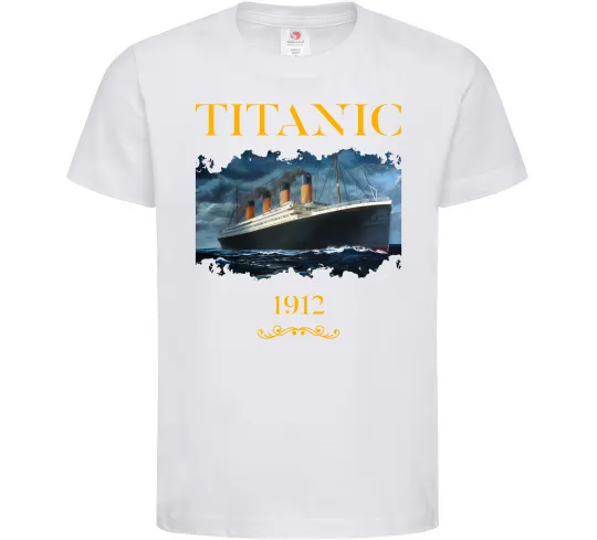 Детская футболка Titanic 1912 Белый фото
