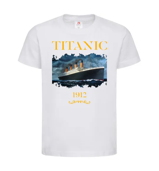 Детская футболка Titanic 1912 Белый фото