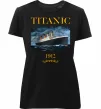 Женская премиум футболка Titanic 1912 Черный фото