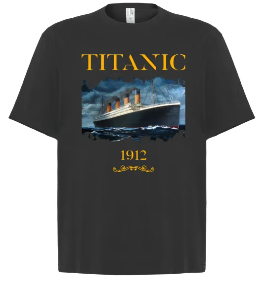 Футболка Оверсайз Titanic 1912 Черный фото