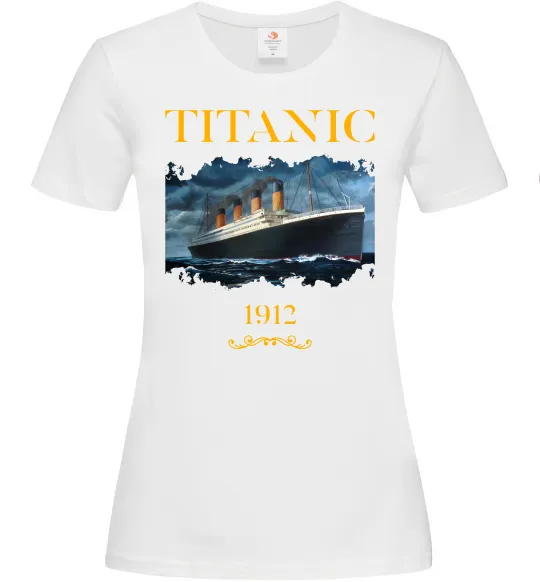 Жіноча футболка Titanic 1912 Білий фото