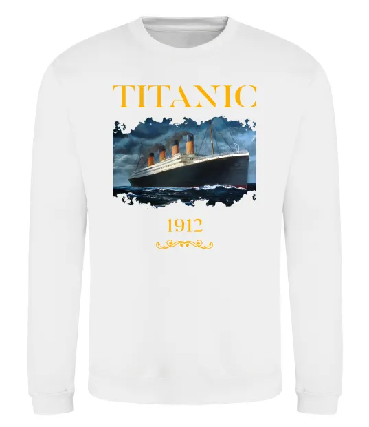 Свитшот Titanic 1912 Белый фото